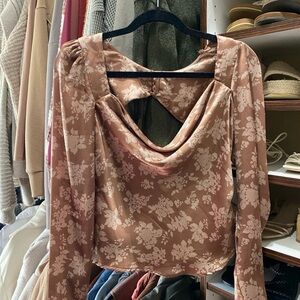 Abercrombie & Fitch Pink Floral Blouse